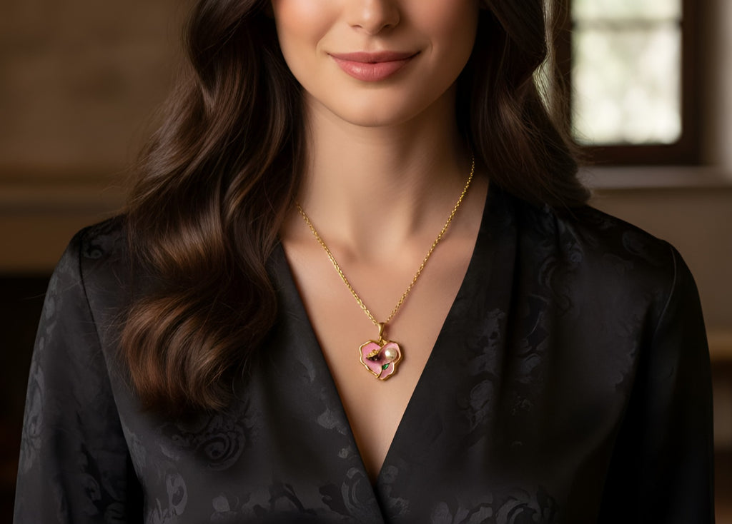 Rose Garden Heart Necklace